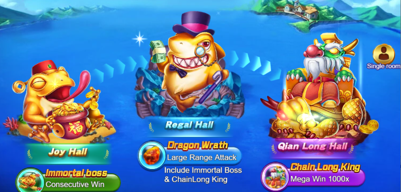 Các phòng chơi đa dạng 